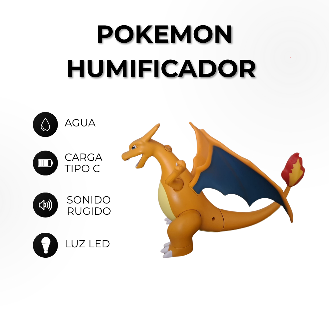 Figura Pokémon con Vapor, Sonido y Luces LED
